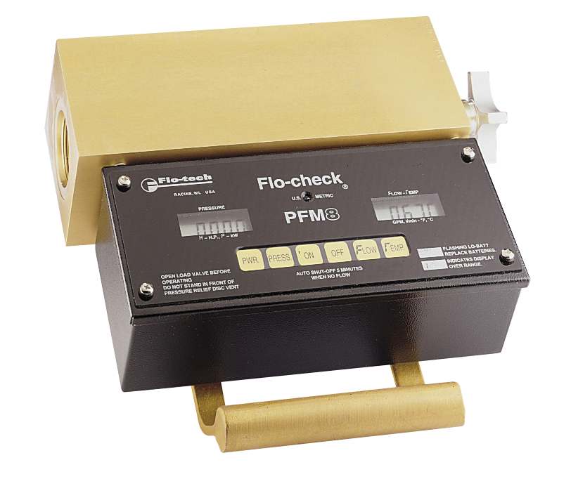 Flotech PFM8 portatif hidrolik debimetre