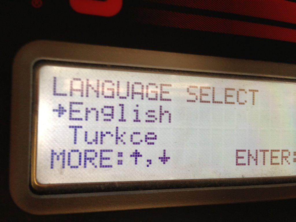 Badger Meter Türkçe menü
